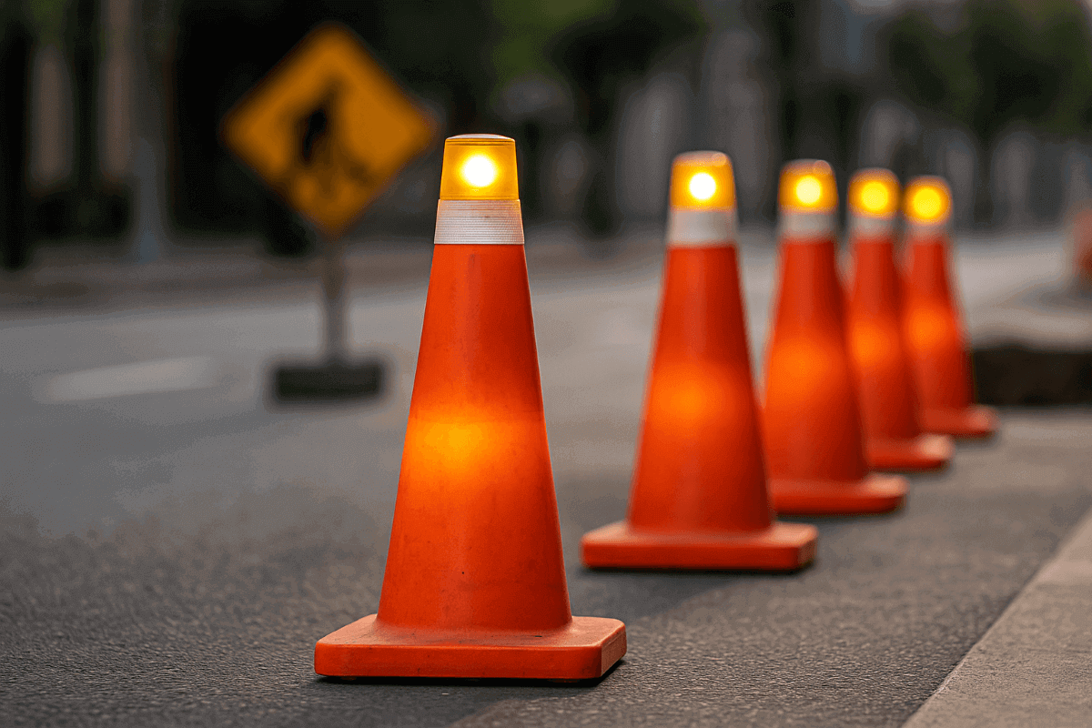 conos viales con LED