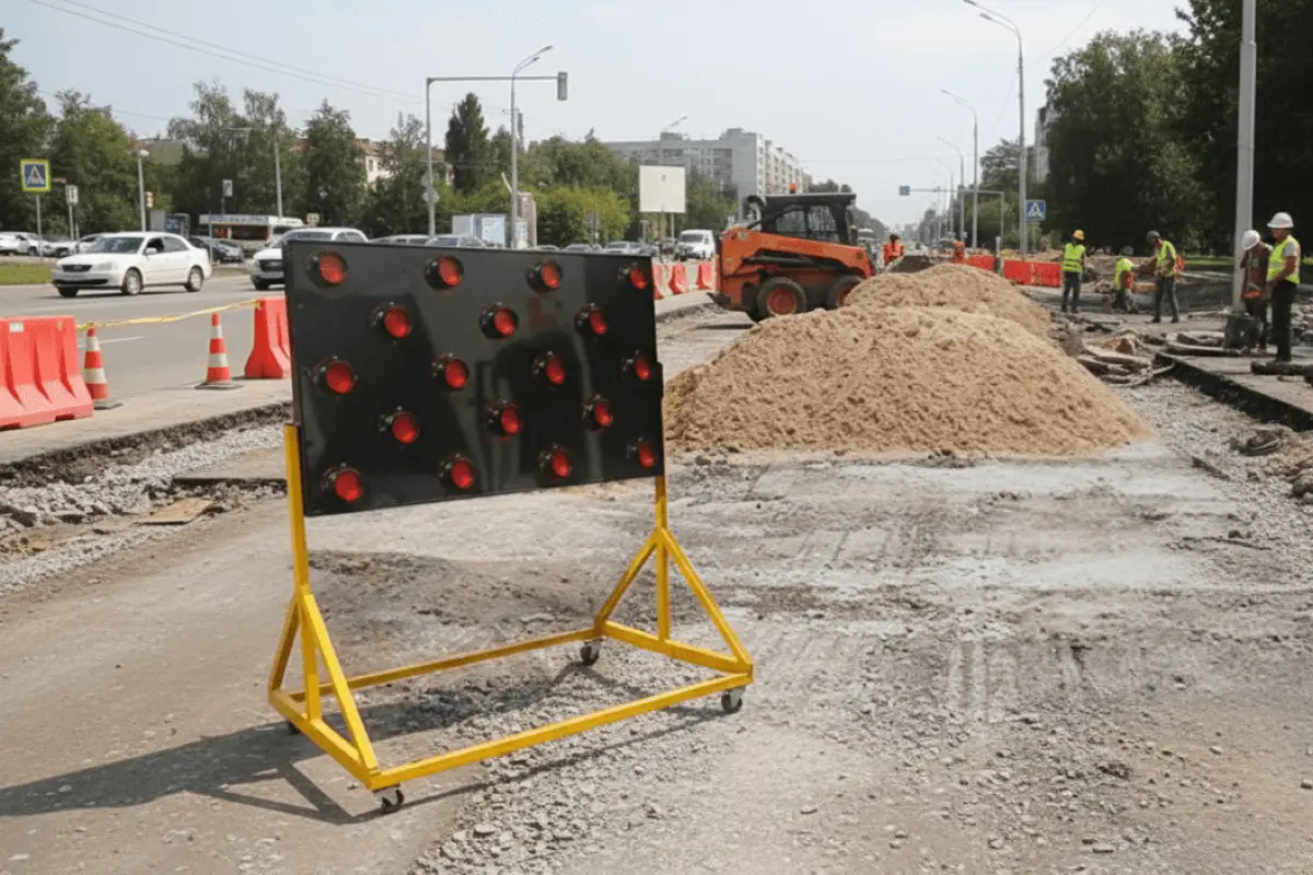 Flecheros luminosos: ¿Cómo mejoran la seguridad en zonas de obra?